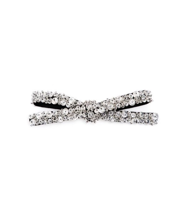 “Bardot” Crystal Bow