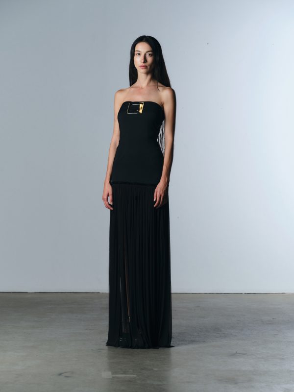 DIDI BUCKLE WOOL DRESS - Image 2