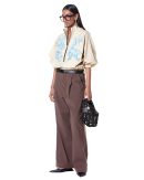 Bouquet zip-up batwing shirt
