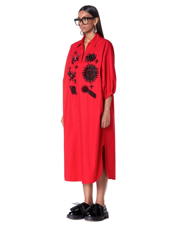 Celestial batwing shirt-dress - Image 2