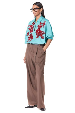 Bouquet polo batwing shirt