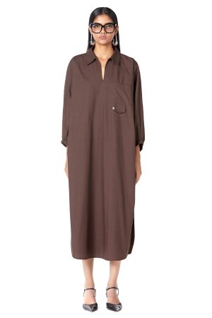 Polo batwing shirt-dress