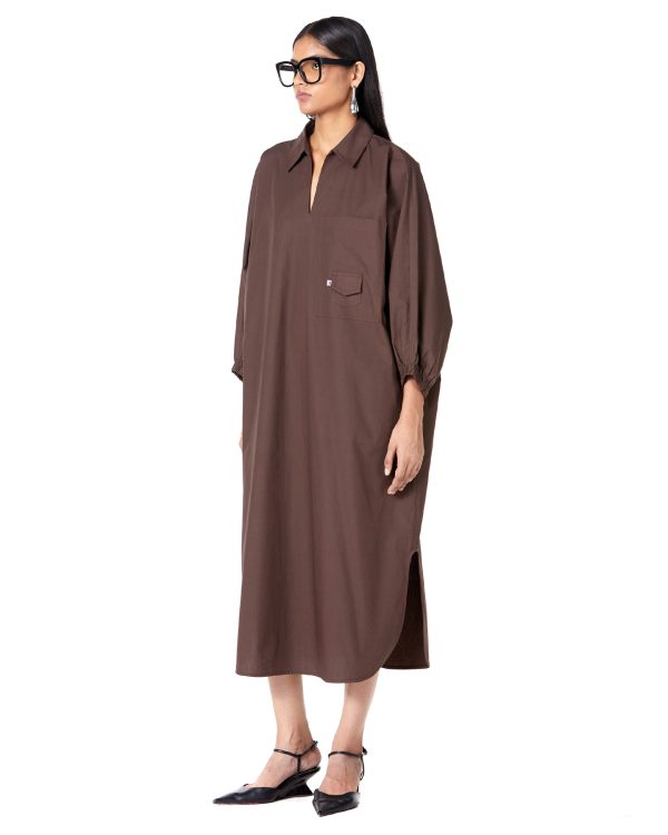 Polo batwing shirt-dress - Image 3