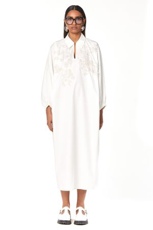 Bouquet batwing shirt dress