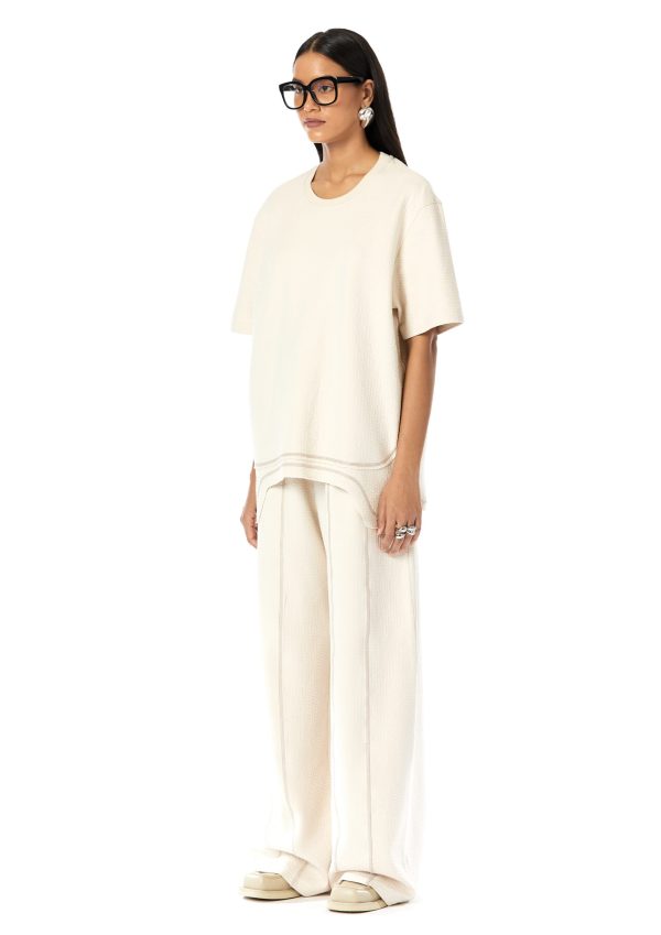 PANELLED BAGGY SWEATPANTS (ELASTICATED) - Image 3