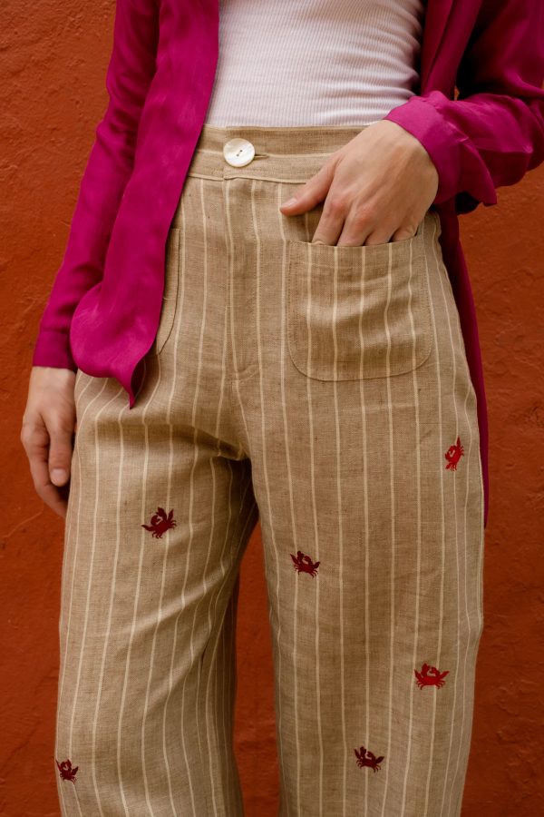Crab Linen Trousers - Image 3