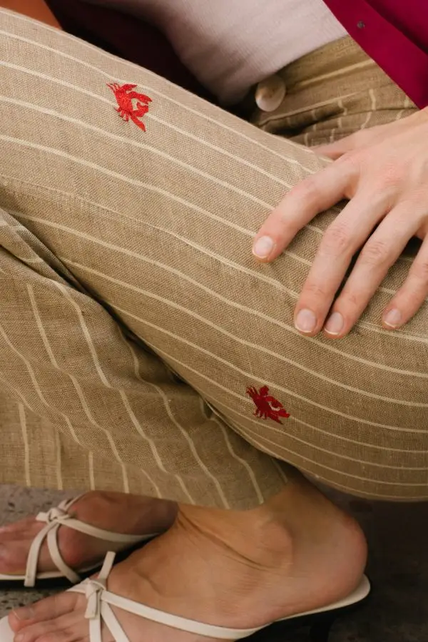 Crab Linen Trousers - Image 4