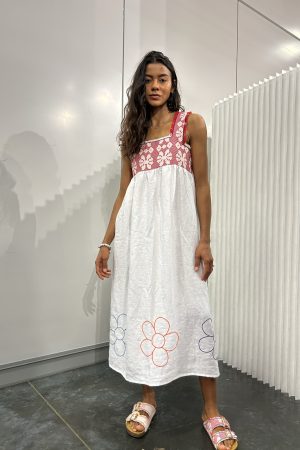 SLEEVELESS FLORA DRESS