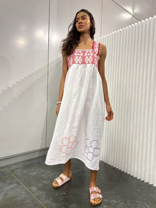 SLEEVELESS FLORA DRESS - Image 2