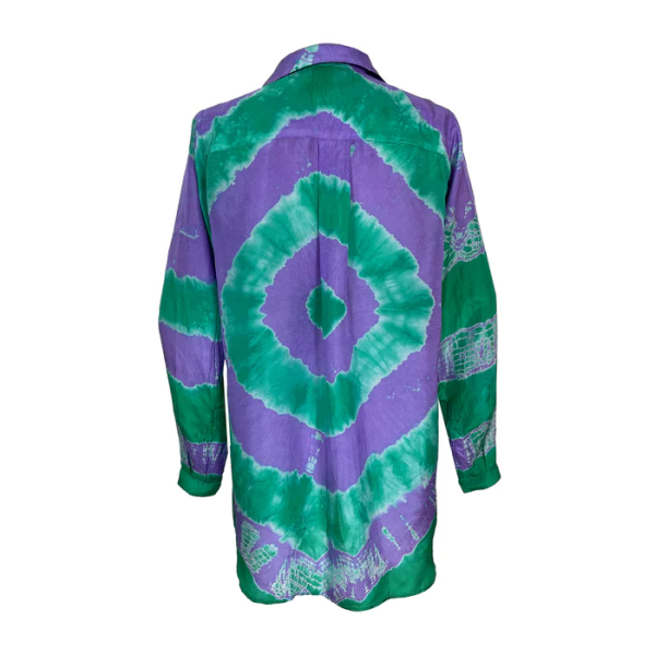 GREEN TIE DYE BLOUSE - Image 2