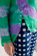 GREEN TIE DYE BLOUSE