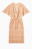 LA SIRENUSE LACE V-NECK LACE LONG DRESS