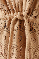 LA SIRENUSE LACE V-NECK LACE LONG DRESS
