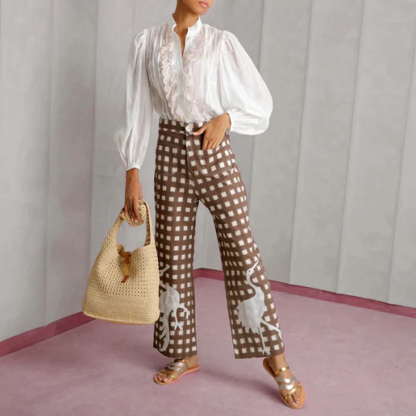 Picnic Trousers Ivory - Image 2