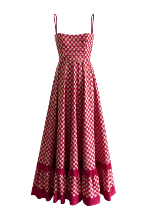 Red CHECKMATE DRESS