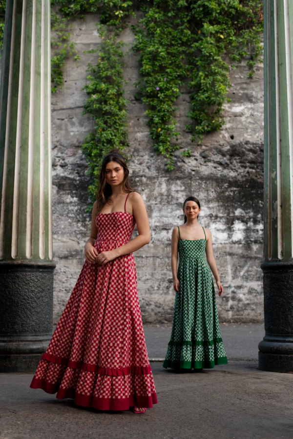Red CHECKMATE DRESS - Image 2