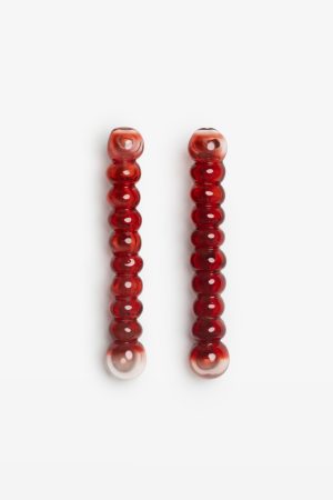 RED TEARS EARRINGS