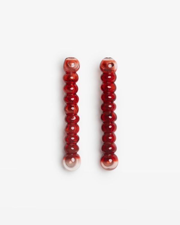 RED TEARS EARRINGS