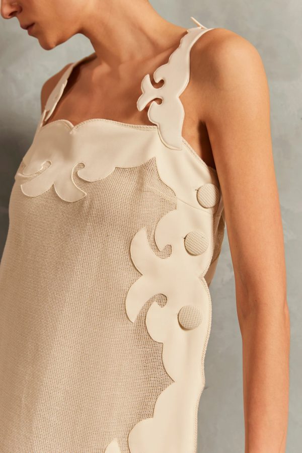 RÉSEAU APPLIQUÉ MIDI DRESS - Image 3
