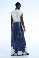 SEQUIN LONG SKIRT SEA SHELLS
