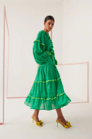 Flame Dress Green