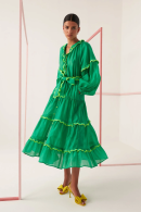Flame Dress Green