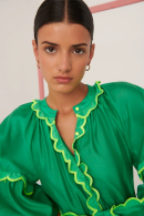 Flame Dress Green