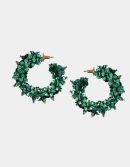 FLOWER HOOPS SMALL - Green