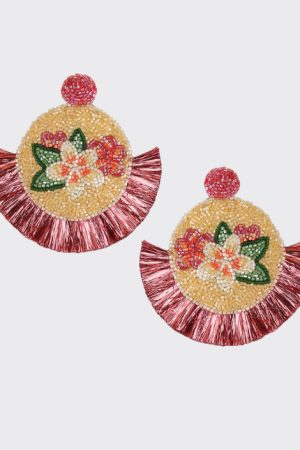 Mosaic Frangipani Earrings