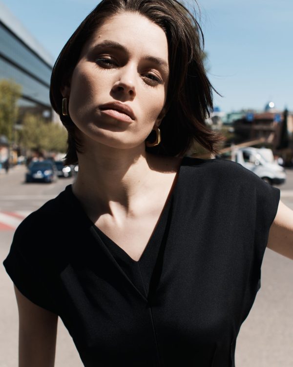 Kimono Style Top - Black - Image 2