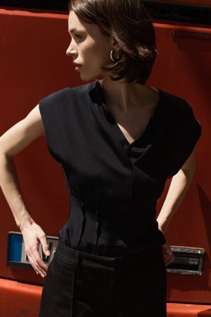 Kimono Style Top - Black