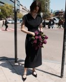 Kimono Style Dress - Black