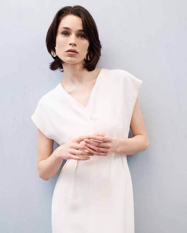 Kimono Style Dress - Ivory - Image 2