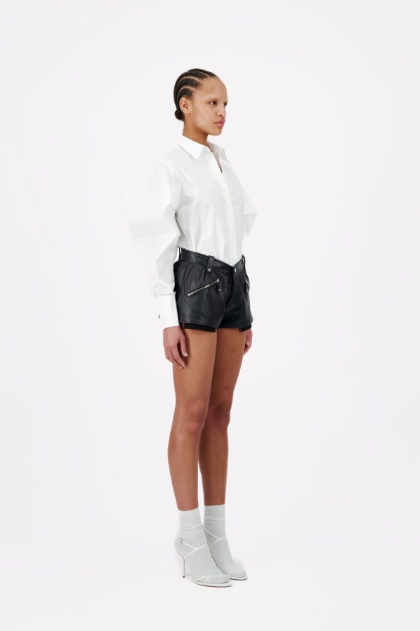 MUTTON SLEEVES SIGNATURE POPLIN SHIRT - Image 2
