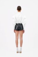 MUTTON SLEEVES SIGNATURE POPLIN SHIRT