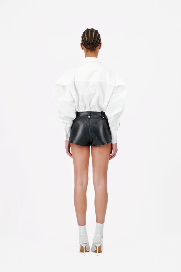 MUTTON SLEEVES SIGNATURE POPLIN SHIRT - Image 3