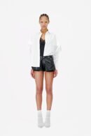 MUTTON SLEEVES SIGNATURE POPLIN SHIRT