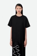 RUFLLE CUTOUT MAXI T-SHIRT DRESS