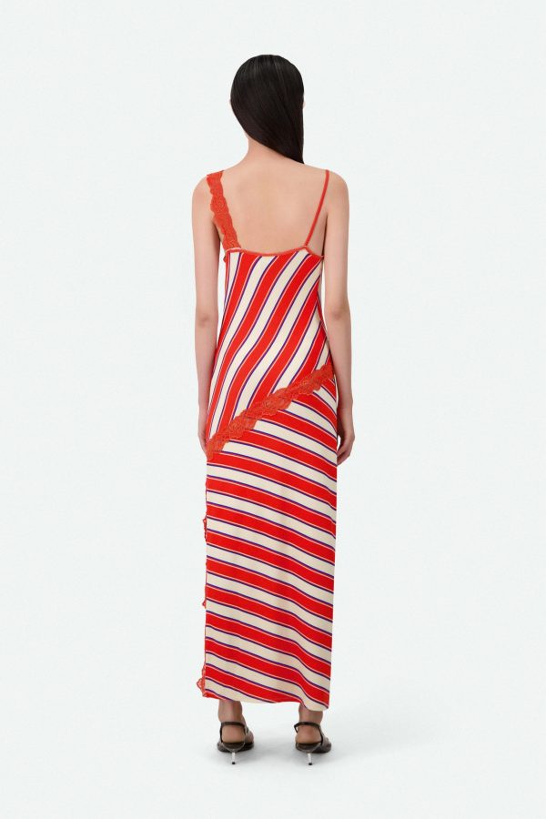 ASYMMETRICAL JERSEY SLIP DRESS - Image 2