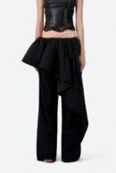 DRAPED HIGH WAISTED TROUSERS