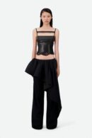 DRAPED HIGH WAISTED TROUSERS