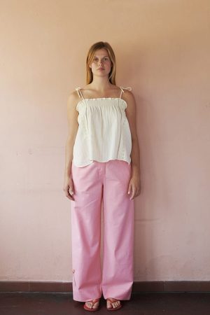 POLLY EMBROIDERY PANTS RELAXED