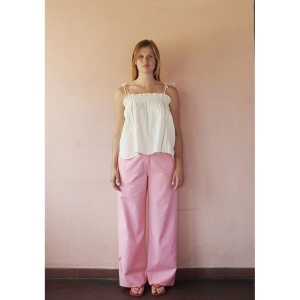 POLLY EMBROIDERY PANTS RELAXED