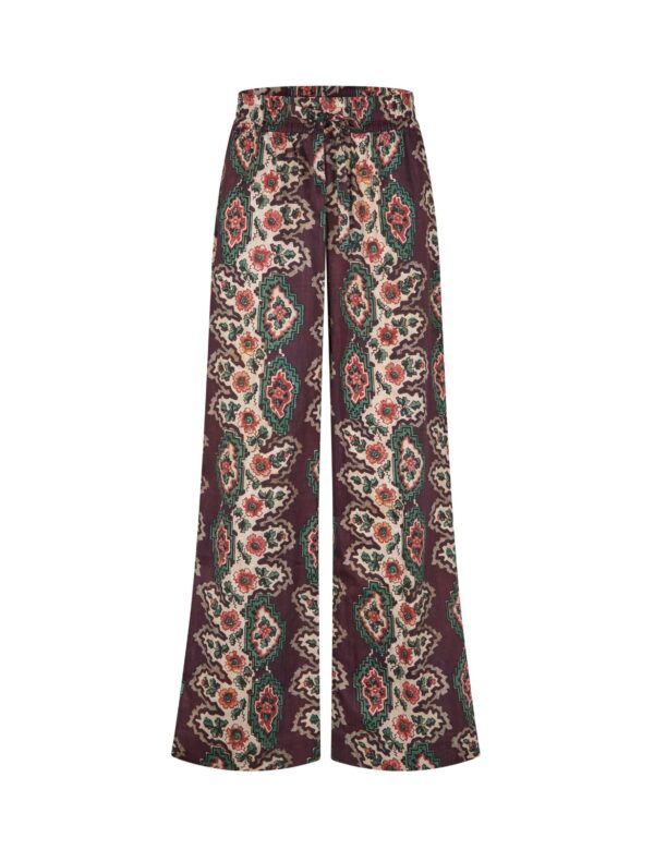 Catrin Cotton Pants - Geometric stripe - Image 2