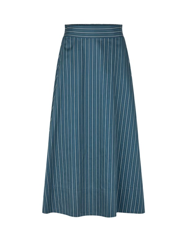 Cate Cotton Skirt - Blue Stripe