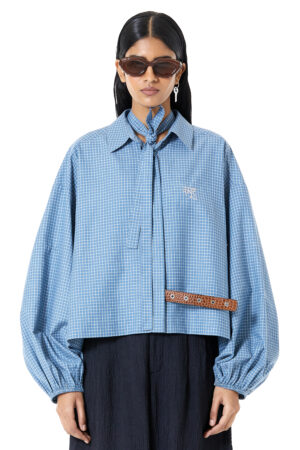 Short Cheek  Shirt  (removable  necktie)