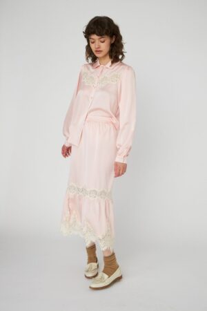 Delicate Lace Midi Skirt