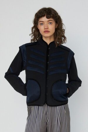 Moon and star embroidered jacket