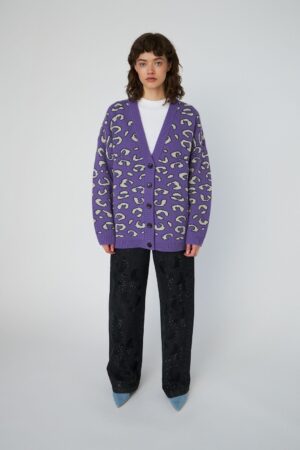 Animal  Jacquard Cardigan