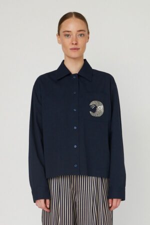 Embellished Moon Shirt